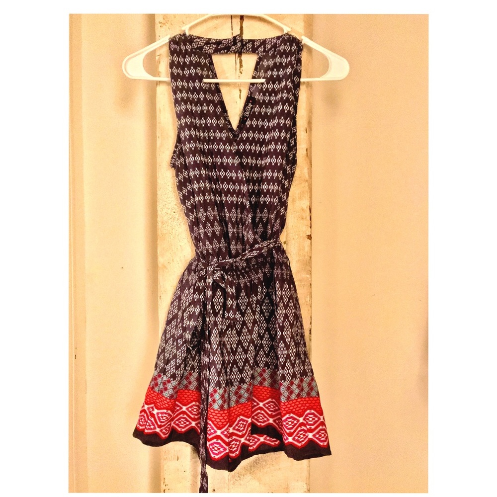 Boutique Navy Romper with pockets! S/M